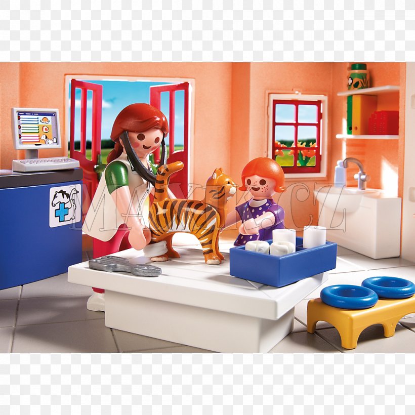 Playmobil Furnished Shopping Mall Playset Veterinarian Toy Amazon.com, PNG, 1200x1200px, Playmobil, Amazoncom, Clinic, Doll, Furniture Download Free