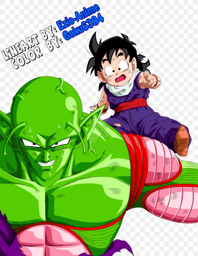 Gohan Piccolo Goku Raditz Vegeta, PNG, 1600x2069px, Watercolor, Cartoon, Flower, Frame, Heart Download Free
