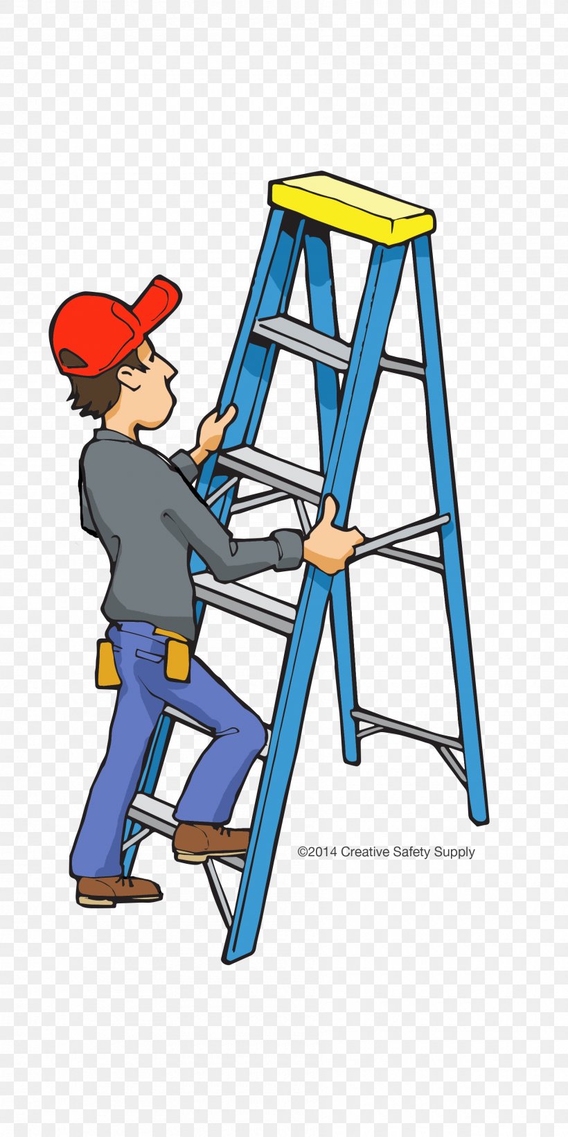 Ladder Fall Prevention Webinar, PNG, 1800x3600px, Ladder, Area, Art, Cartoon, Construction Download Free