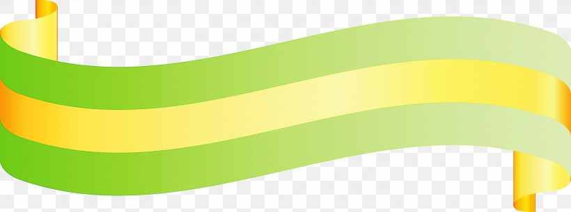 Ribbon S Ribbon, PNG, 3000x1117px, Ribbon, Green, Line, S Ribbon, Wristband Download Free