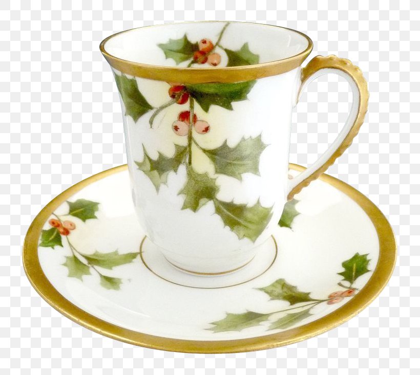 Saucer Teacup Porcelain Tableware Limoges, PNG, 733x733px, Saucer, Bone China, Ceramic, Christmas, Coffee Cup Download Free
