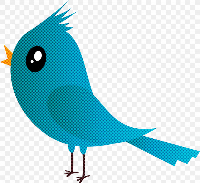 Bird Beak Cartoon Turquoise Songbird, PNG, 3000x2750px, Cartoon Bird, Beak, Bird, Cartoon, Cute Bird Download Free
