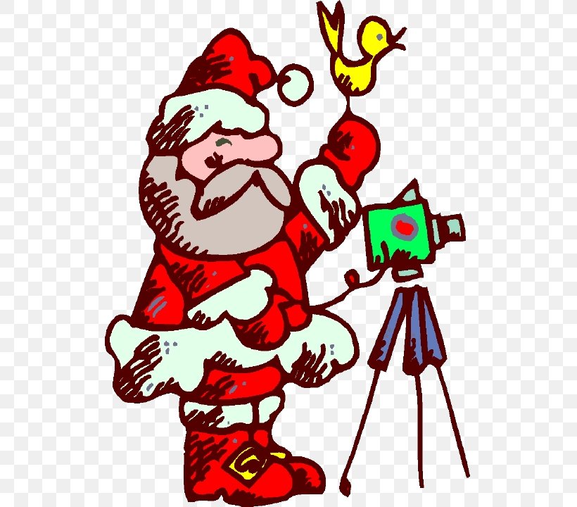 Clip Art Santa Claus Illustration Christmas Day Christmas Tree, PNG, 521x720px, Santa Claus, Art, Artwork, Camera, Christmas Download Free