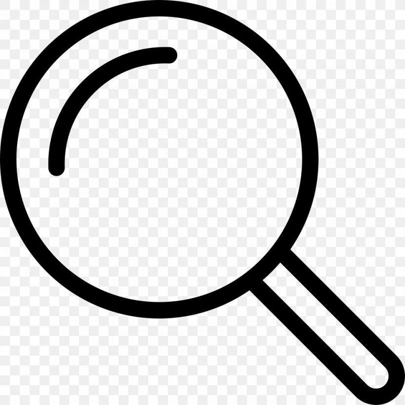 Magnifying Glass Clip Art, PNG, 980x980px, Magnifying Glass, Area, Black And White, Computer Software, Emoticon Download Free