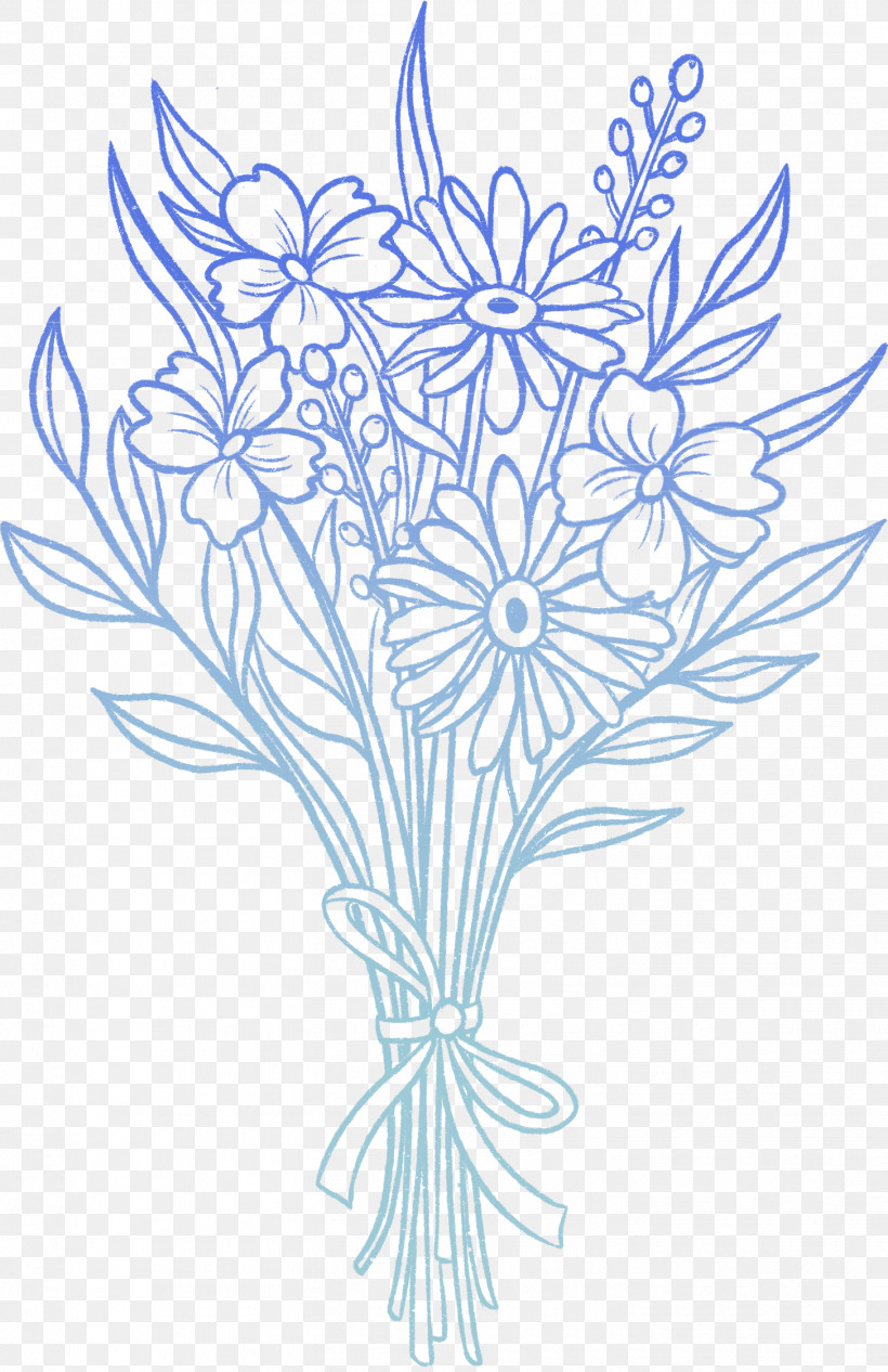 Flower Plant Pedicel Line Art Coloring Book, PNG, 1455x2248px, Watercolor, Coloring Book, Flower, Line Art, Paint Download Free