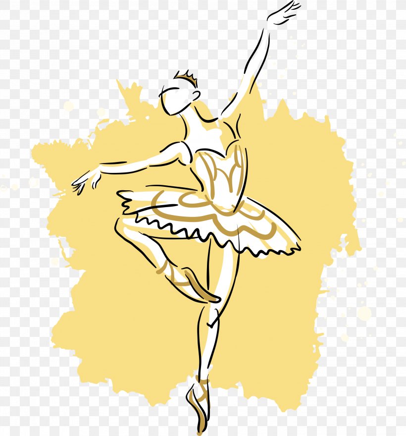Ballet Dancer Drawing Ballet Dancer, PNG, 2799x3004px, Watercolor, Cartoon, Flower, Frame, Heart Download Free