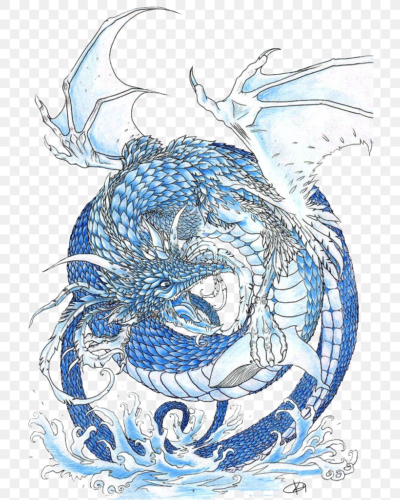 Chinese Dragon Tattoo Drawing, PNG, 710x1024px, Dragon, Art, Artwork, Black And White, Chinese Dragon Download Free