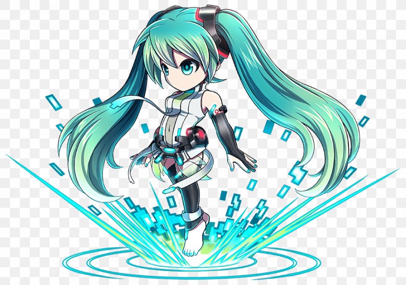 Brave Frontier Hatsune Miku: Project Diva X Vocaloid Hatsune Miku: Project DIVA F, PNG, 904x636px, Watercolor, Cartoon, Flower, Frame, Heart Download Free