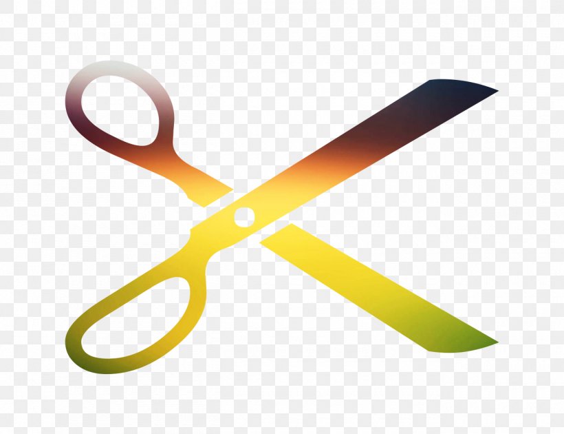 Product Design Scissors Line, PNG, 1300x1000px, Scissors, Office Instrument, Tool, Yellow Download Free