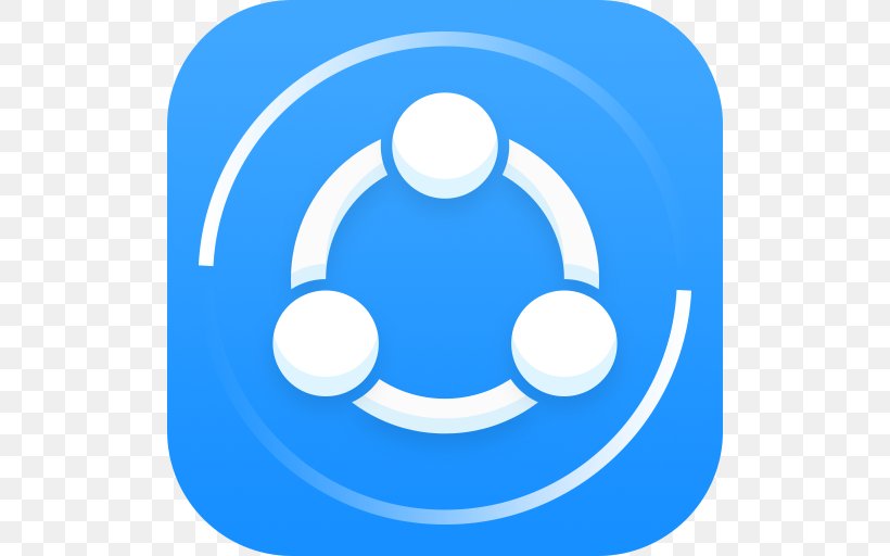 SHAREit Android File Transfer, PNG, 512x512px, Shareit, Android, App Store, Area, Blue Download Free