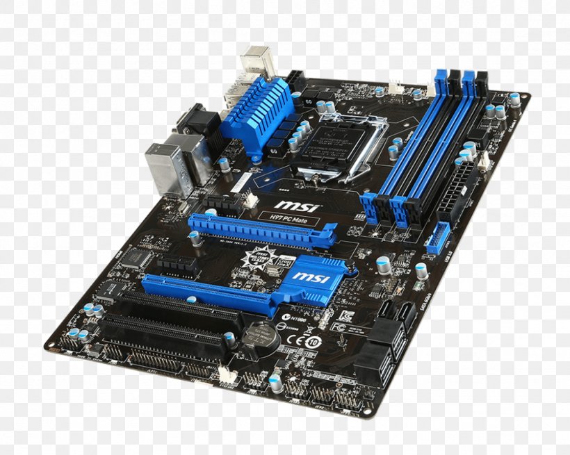 Intel LGA 1150 MSI Z97 PC Mate Motherboard Land Grid Array, PNG, 1024x819px, Intel, Atx, Computer, Computer Component, Computer Cooling Download Free
