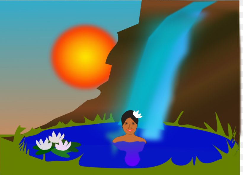 Waterfall Clip Art, PNG, 900x648px, Waterfall, Cartoon, Free Content, Grass, Organism Download Free