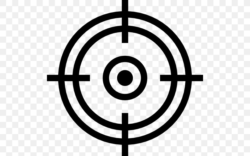 Sniper Weapon, PNG, 512x512px, Sniper, Area, Black And White, Reticle, Shooting Target Download Free
