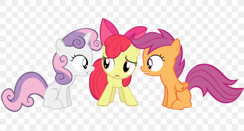Pony Apple Bloom Applejack Scootaloo Cutie Mark Crusaders, PNG, 8000x4320px, Watercolor, Cartoon, Flower, Frame, Heart Download Free
