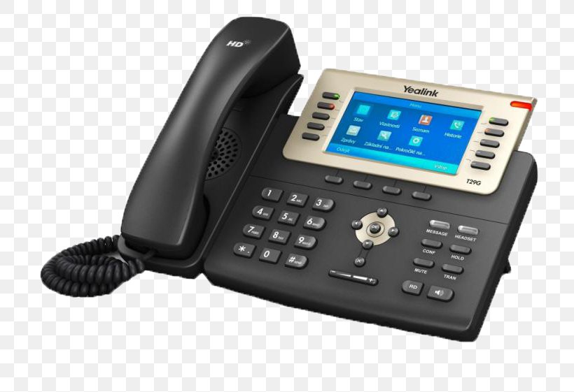Yealink SIP-T29G Gigabit VoIP Phone Session Initiation Protocol Telephone Power Over Ethernet, PNG, 800x561px, Voip Phone, Communication, Corded Phone, Display Device, Electronics Download Free