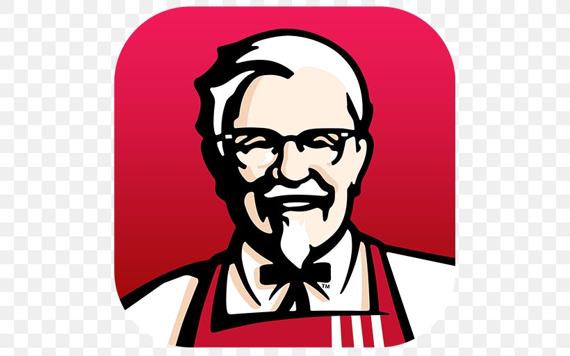 Colonel Sanders KFC Fried Chicken Logo Restaurant, PNG, 512x512px, Colonel Sanders, Art, Artwork, Brand, Chicken As Food Download Free