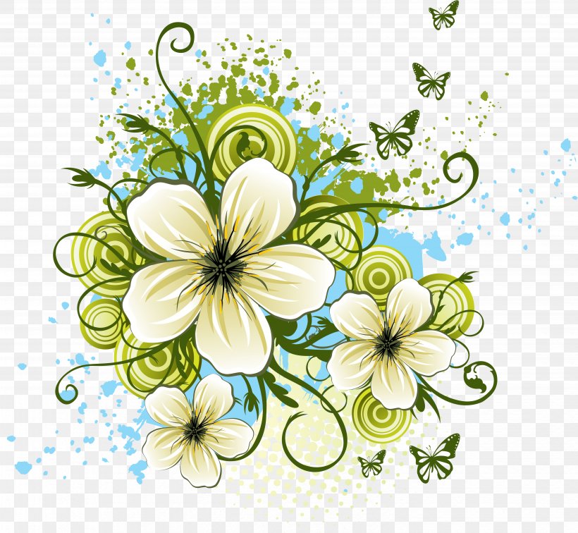 Desktop Wallpaper Flower Clip Art, PNG, 5989x5526px, Flower, Art, Black ...