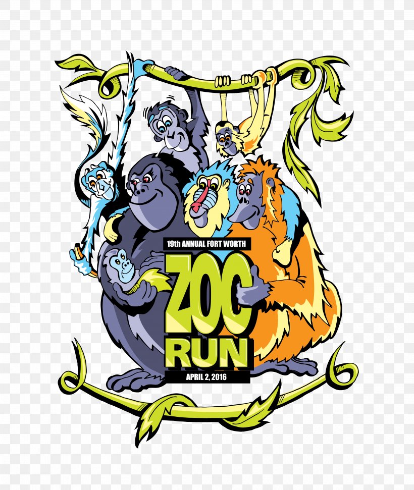 Fort Worth Zoo Zoo Run 2018 Pearl Snap Kolaches Recreation, PNG, 3632x4302px, Fort Worth Zoo, Area, Artwork, Brand, Cartoon Download Free