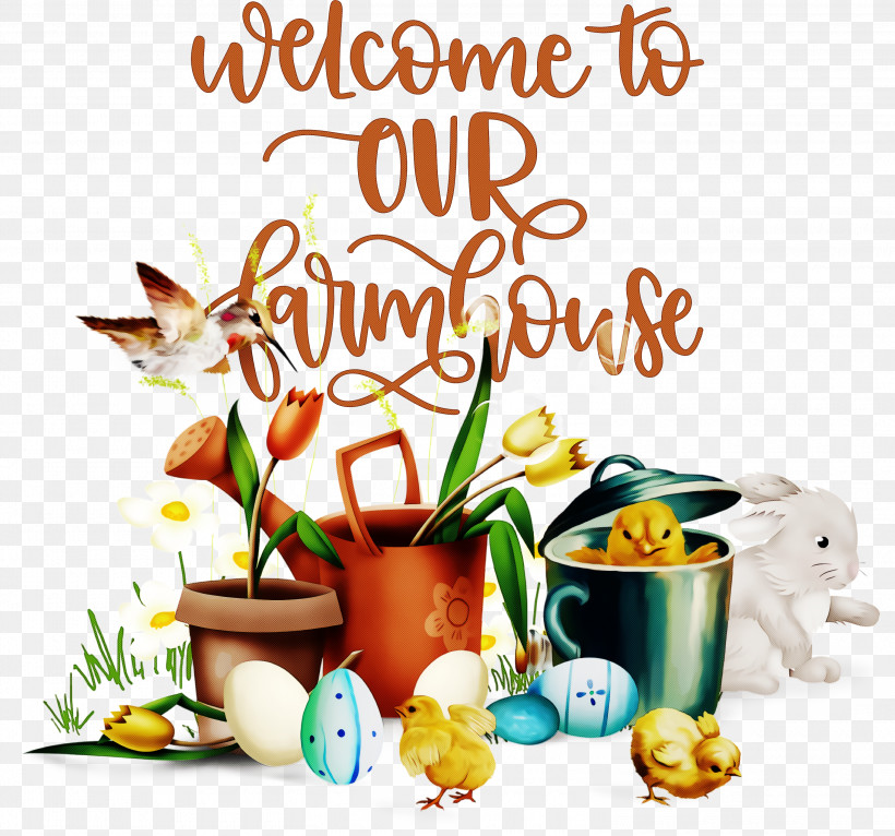 Welcome To Our Farmhouse Farmhouse, PNG, 3000x2805px, Farmhouse, Cartoon, Chicken, Chicken And Ducklings, Cut Flowers Download Free