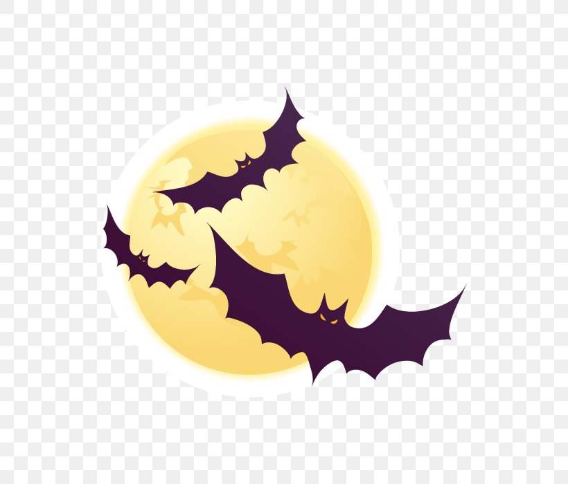 Halloween Euclidean Vector Clip Art, PNG, 700x700px, Halloween, Bat, Element, Mammal, Purple Download Free