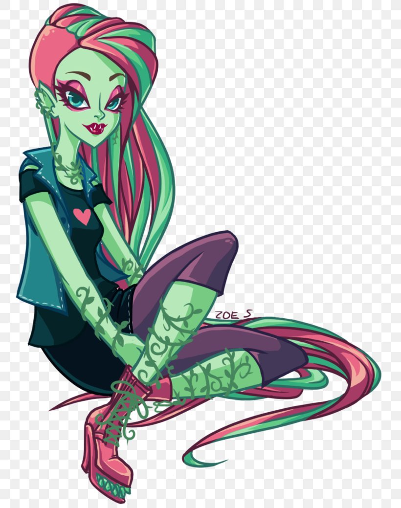 Monster High Drawing Doll, PNG, 769x1039px, Watercolor, Cartoon, Flower, Frame, Heart Download Free