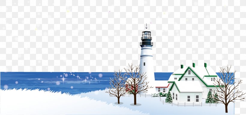 Snow Winter Euclidean Vector, PNG, 1288x604px, Snow, Brand, Element, Lighthouse, Plot Download Free