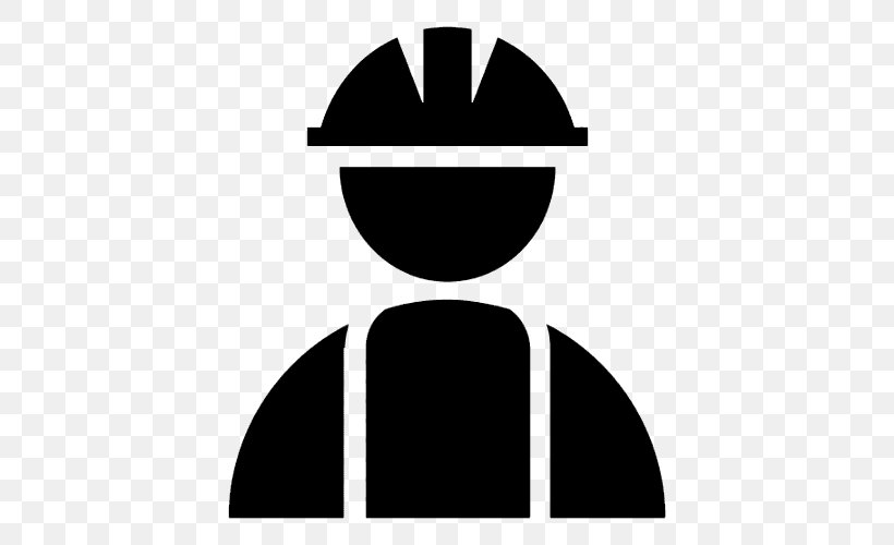 Laborer Construction Worker Construction Engineering Management, PNG, 500x500px, Laborer, Architectural Engineering, Black, Black And White, Brand Download Free