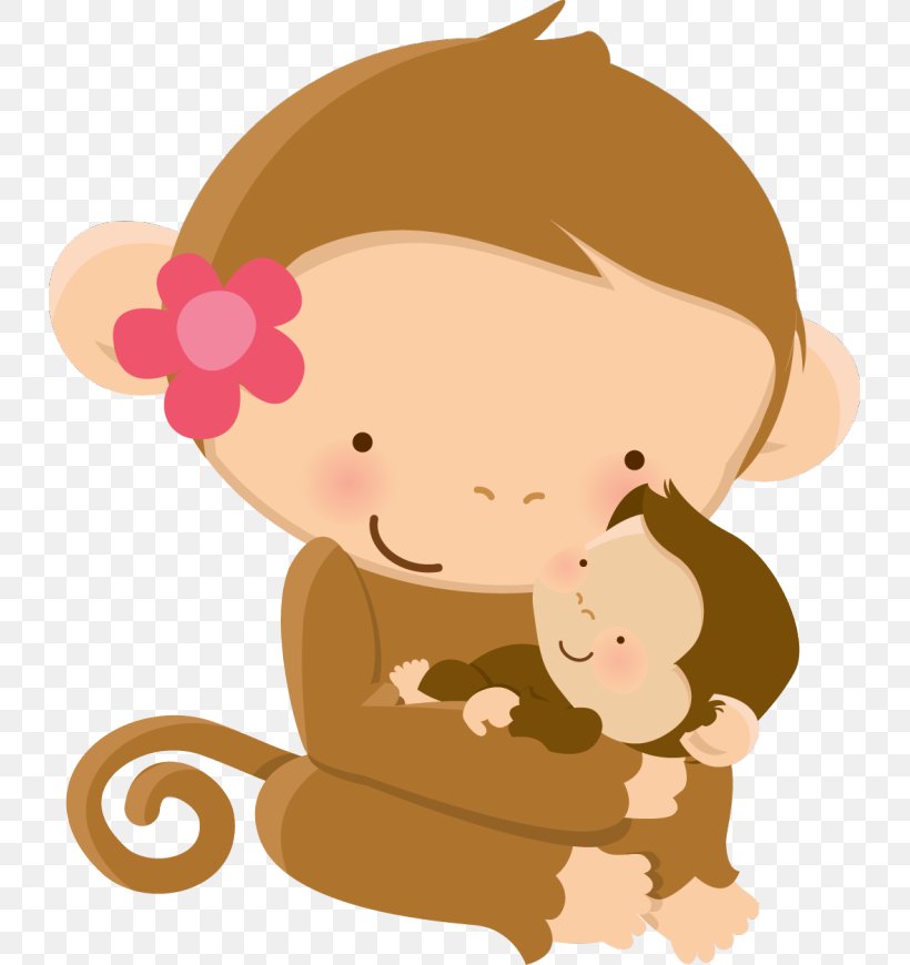 Baby Monkeys Wall Decal Nursery Baby Jungle Animals Child, PNG, 731x870px, Watercolor, Cartoon, Flower, Frame, Heart Download Free