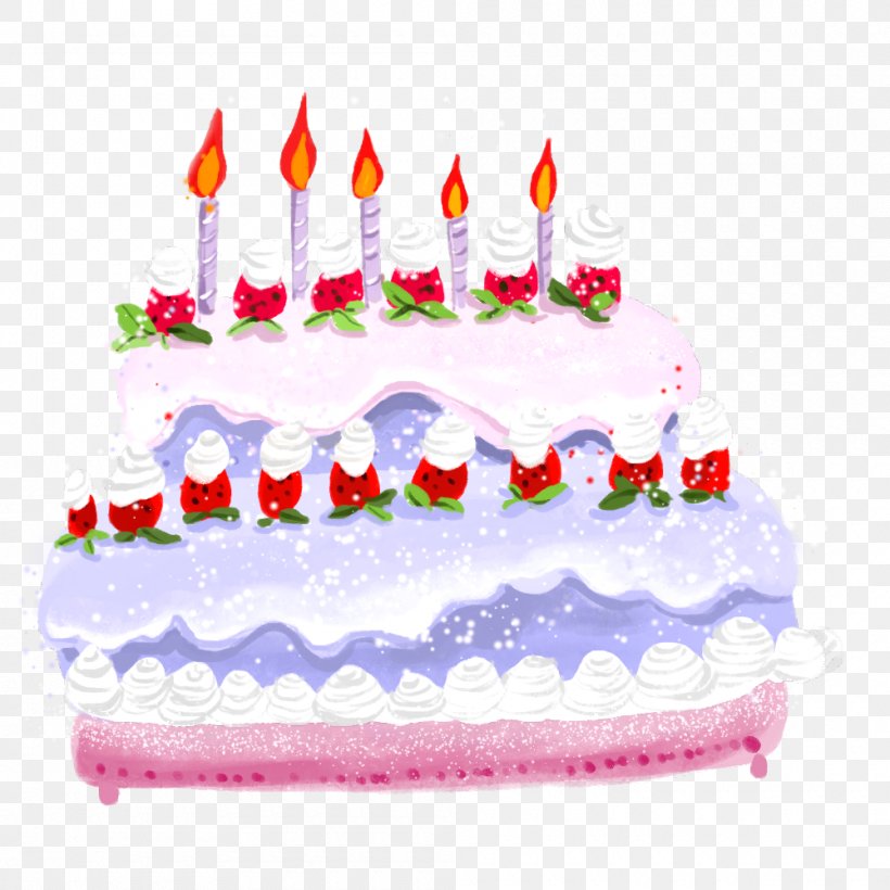 Birthday Cake Illustration, PNG, 1000x1000px, Birthday Cake, Baked Goods, Banquet, Birthday, Buttercream Download Free