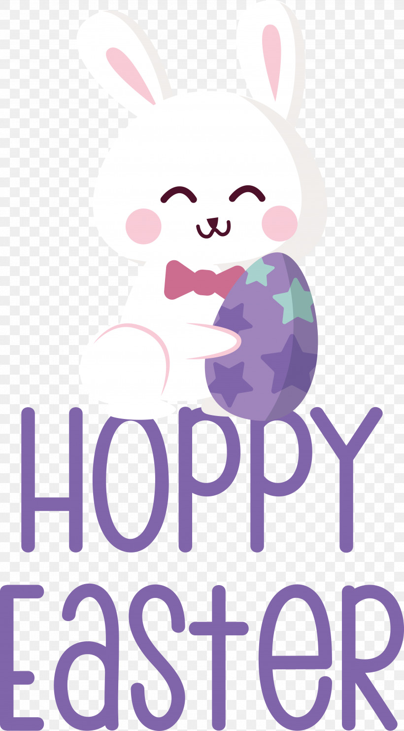 Easter Bunny, PNG, 3963x7170px, Easter Bunny, Happiness, Line, Logo, Violet Download Free
