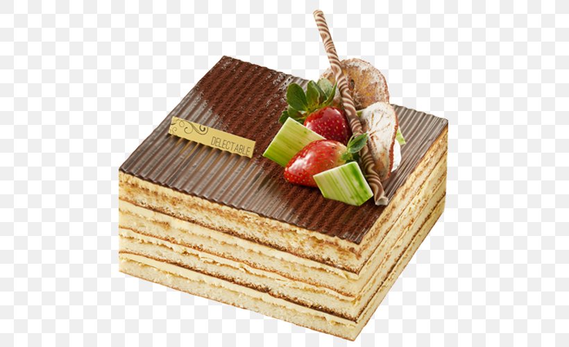 Opera Cake Sponge Cake Wafer Birthday Cake Custard, PNG, 500x500px, Opera Cake, Birthday Cake, Butter, Cake, Chocolate Download Free