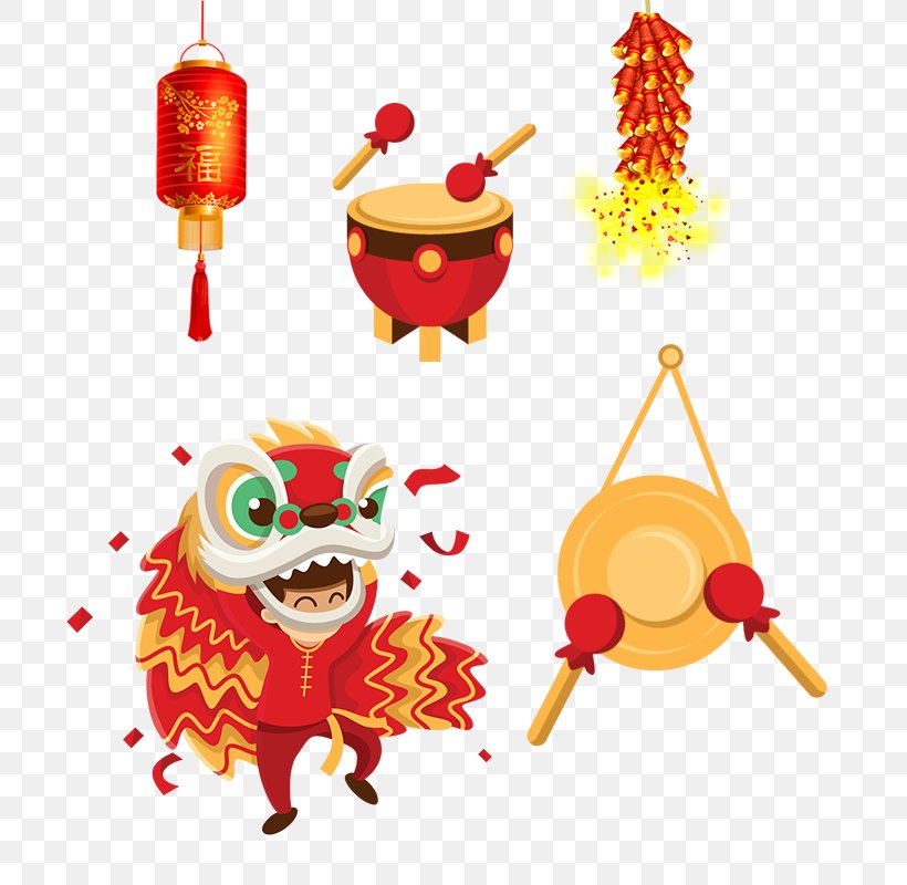 Lion Dance Chinese New Year Clip Art, PNG, 724x800px, Watercolor, Cartoon, Flower, Frame, Heart Download Free