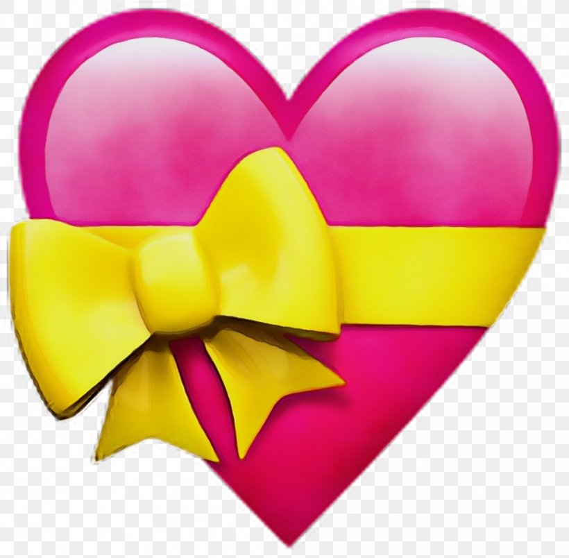 Pink Clip Art Heart Yellow Magenta, PNG, 1007x988px, Watercolor, Heart, Love, Magenta, Paint Download Free