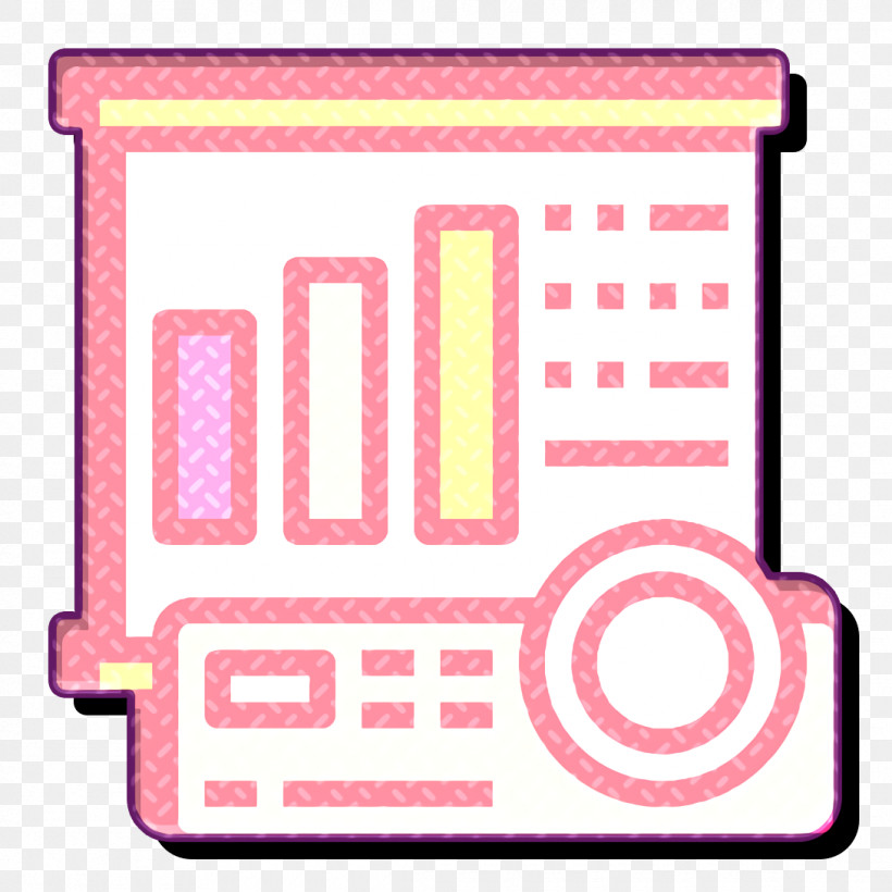 Projector Screen Icon Projector Icon Office Stationery Icon, PNG, 1090x1090px, Projector Screen Icon, Line, Office Stationery Icon, Pink, Projector Icon Download Free
