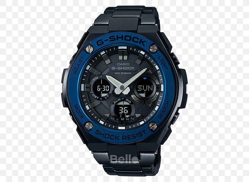 G-Shock Shock-resistant Watch Casio Tough Solar, PNG, 500x600px, Gshock, Bracelet, Brand, Casio, Electric Blue Download Free