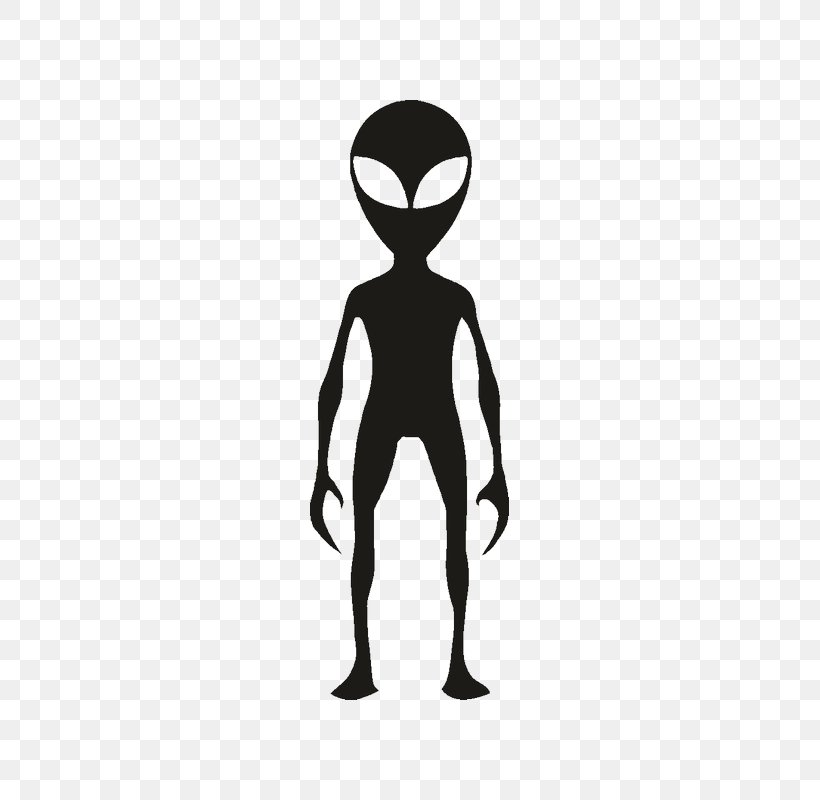 Extraterrestrial Life Silhouette Grey Alien, PNG, 800x800px, Watercolor, Cartoon, Flower, Frame, Heart Download Free