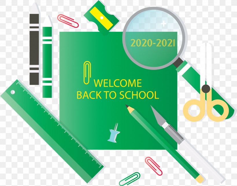 Welcome Back To School, PNG, 3000x2353px, Welcome Back To School, Green, Line, Meter Download Free