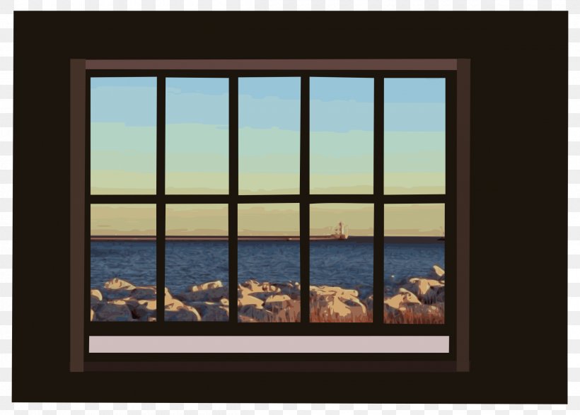 Window Ocean Clip Art, PNG, 2400x1720px, Window, Blue, Church Window, Coast, Ocean Download Free