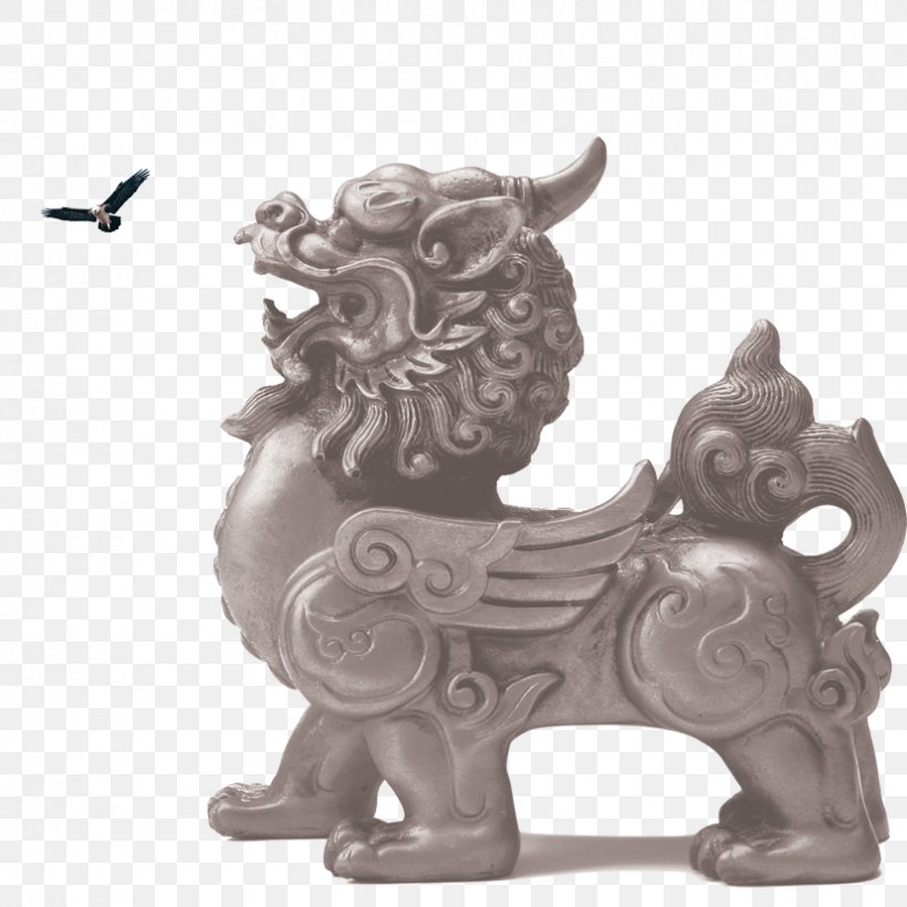Chinese Guardian Lions Feng Shui Pixiu Qilin, PNG, 827x827px, Lion, Bronze, Carving, Chinese Guardian Lions, Chinese Mythology Download Free