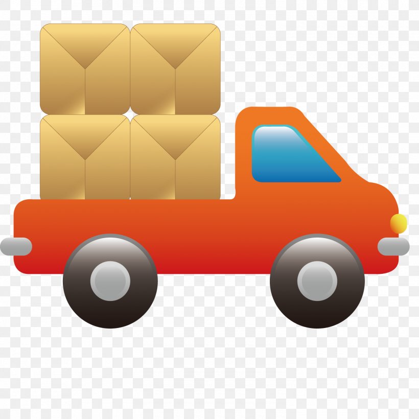Truck Icon, PNG, 1500x1501px, Truck, Cargo, Gratis, Orange, Rectangle Download Free