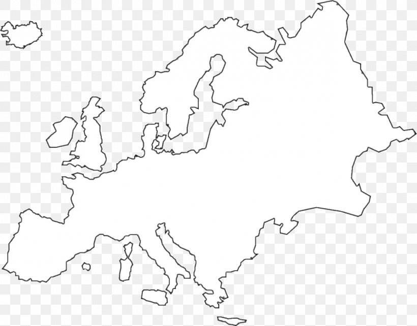 Europe United States Black And White Map Clip Art, PNG, 1267x993px, Europe, Area, Black And White, Blank Map, Color Download Free