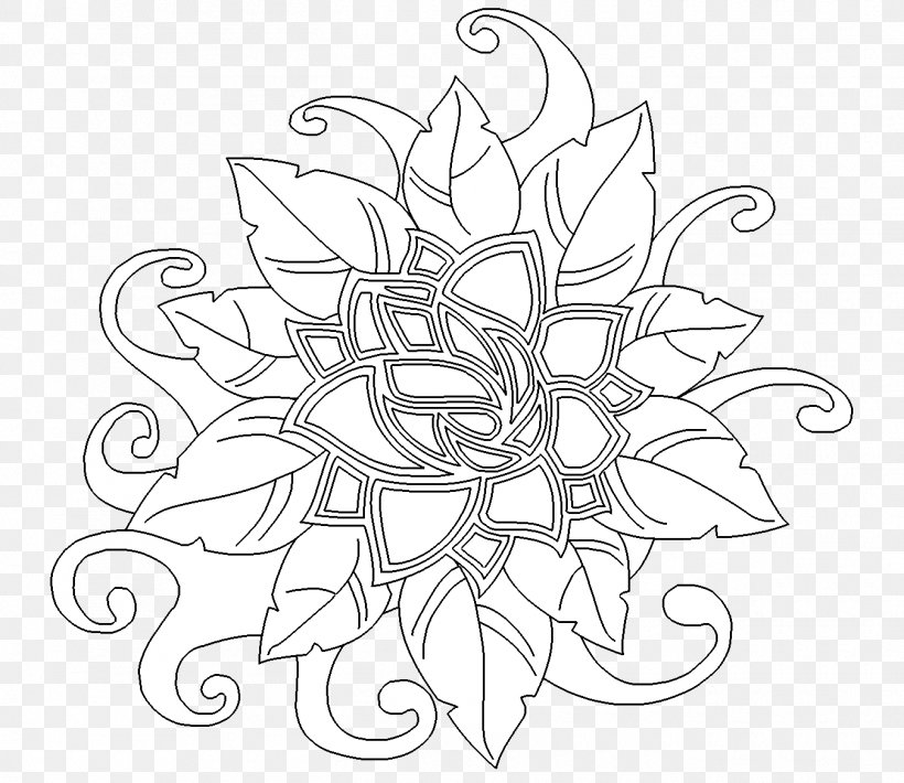 Line Art Drawing Symmetry Pattern, PNG, 1350x1170px, Line Art, Artwork, Black, Black And White, Drawing Download Free
