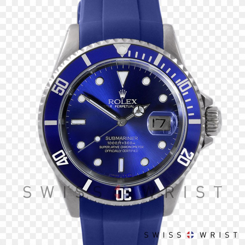 Watch Rolex Submariner Rolex GMT Master II Luneta, PNG, 1000x1000px, Watch, Blue, Brand, Cobalt Blue, Diving Watch Download Free