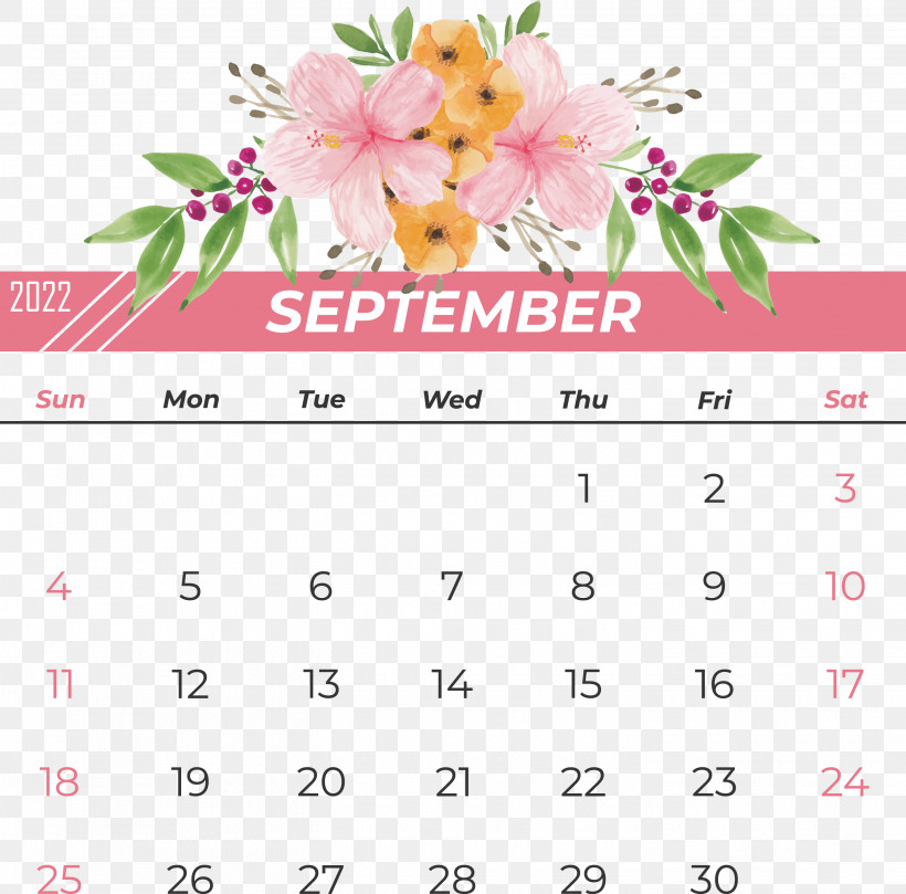 Floral Design, PNG, 2900x2862px, Calendar, Drawing, Floral Design, Flower, Text Download Free
