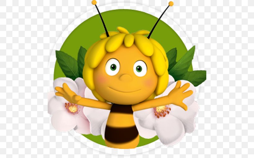 Honey Bee Maya The Bee Clip Art, PNG, 512x512px, Honey Bee, Bee, Book, Cartoon, Character Download Free