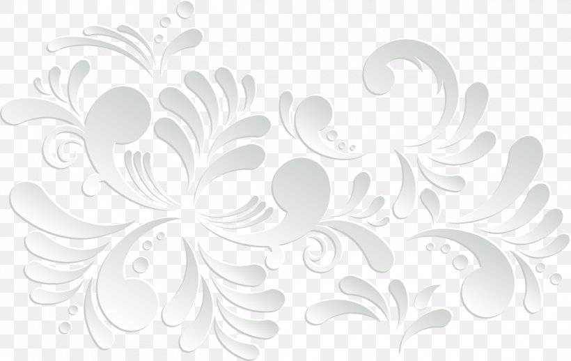 White Petal Pattern, PNG, 1152x728px, White, Black, Black And White, Computer, Floral Design Download Free