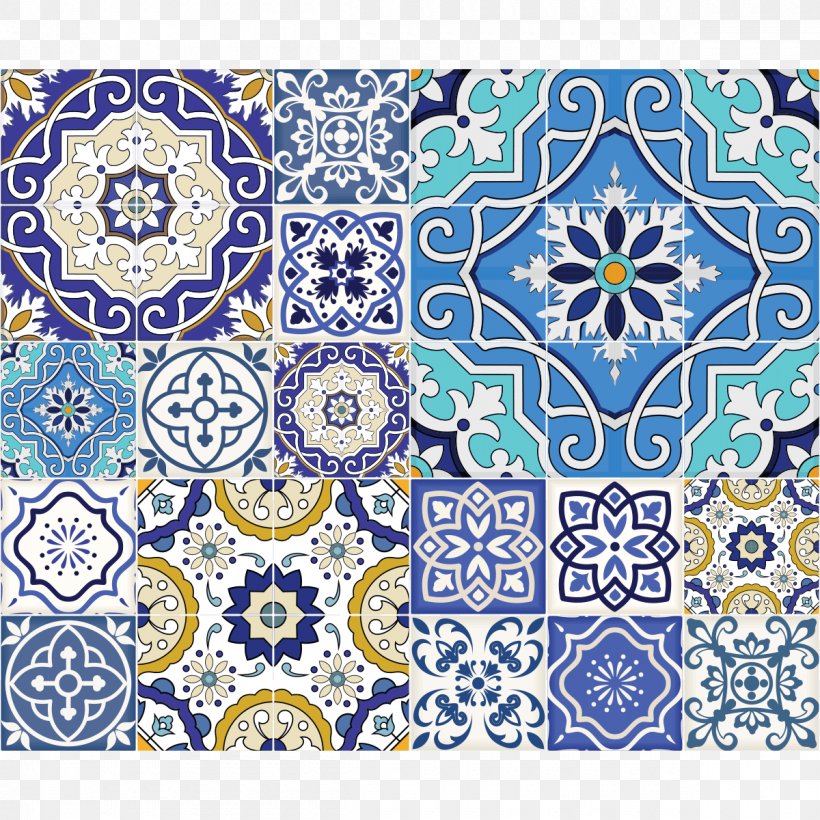 Carrelage Floor Azulejo Tile Sticker, PNG, 1200x1200px, Carrelage, Area, Azulejo, Bathroom, Blue Download Free