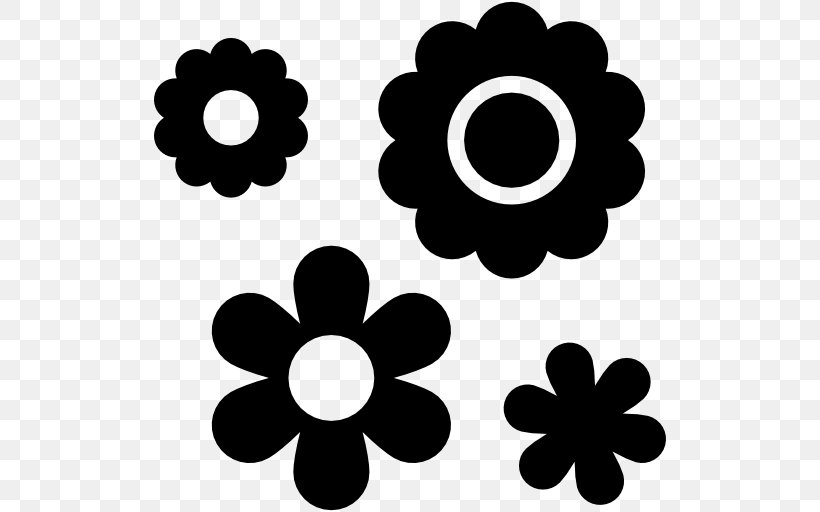 Tokotany Flower Clip Art, PNG, 512x512px, Flower, Black, Black And White, Flowering Plant, Monochrome Download Free