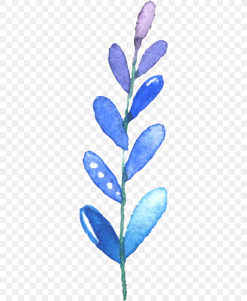 Leaf Watercolor Painting, PNG, 294x1000px, Leaf, Blue, Branch, Color, Computer Software Download Free