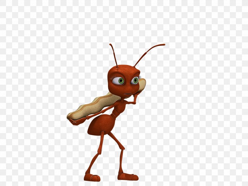 Ant Cartoon, PNG, 3000x2250px, Ant And The Grasshopper, Animal Figure, Animation, Ant, Ant Colony Download Free